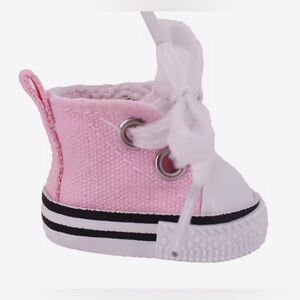 Pink Canvas Labubu High Top Shoe